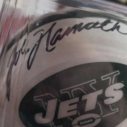 Joe Namath Signed New York Jets Mini Helmet