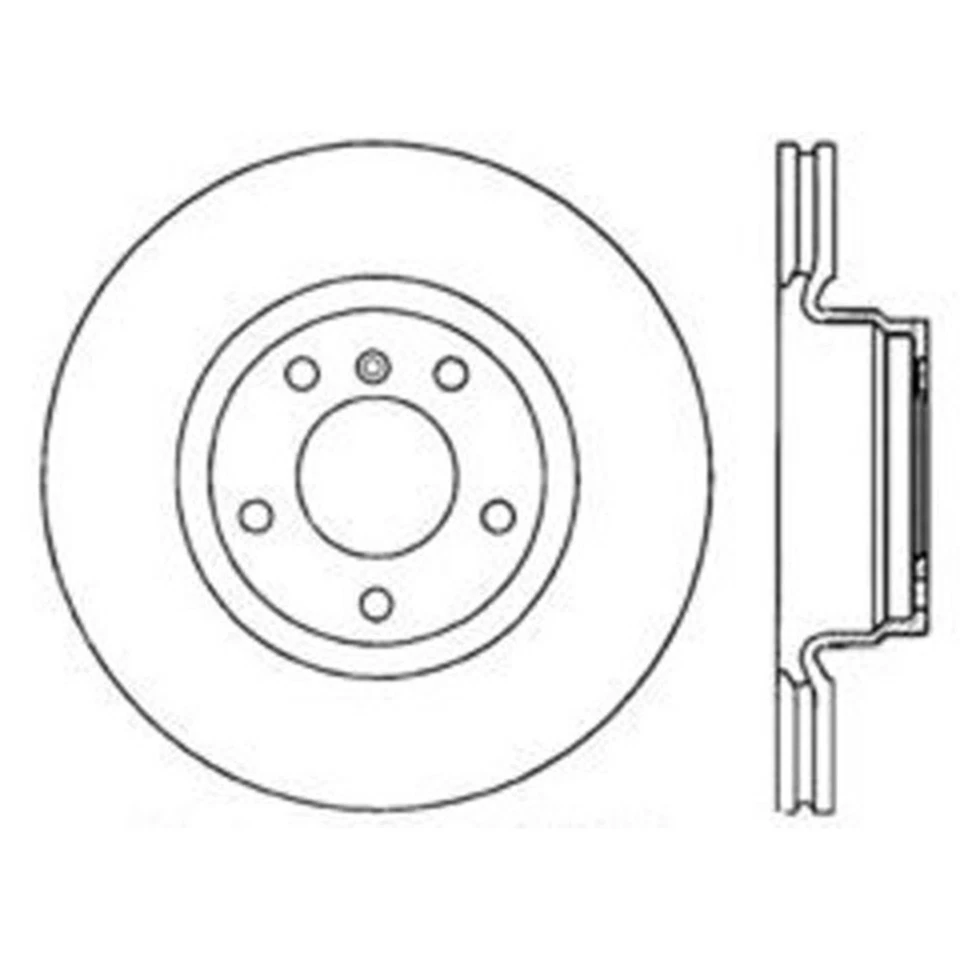 SET-CE125-34117-2 Juego de discos de freno traseros céntricos de 2 ruedas para MB Mercedes 750 760 Foto 3 de 4