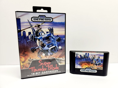Super Thunder Blade (Sega Genesis, 1989) Tested  NO MANUAL