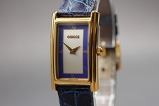 [Exc+5] Gucci 2600L 19mm Blue Dial Quartz Women's Watch From JAPAN