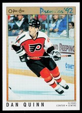 1991-92 O-Pee-Chee Premier Dan Quinn #27 Philadelphia Flyers