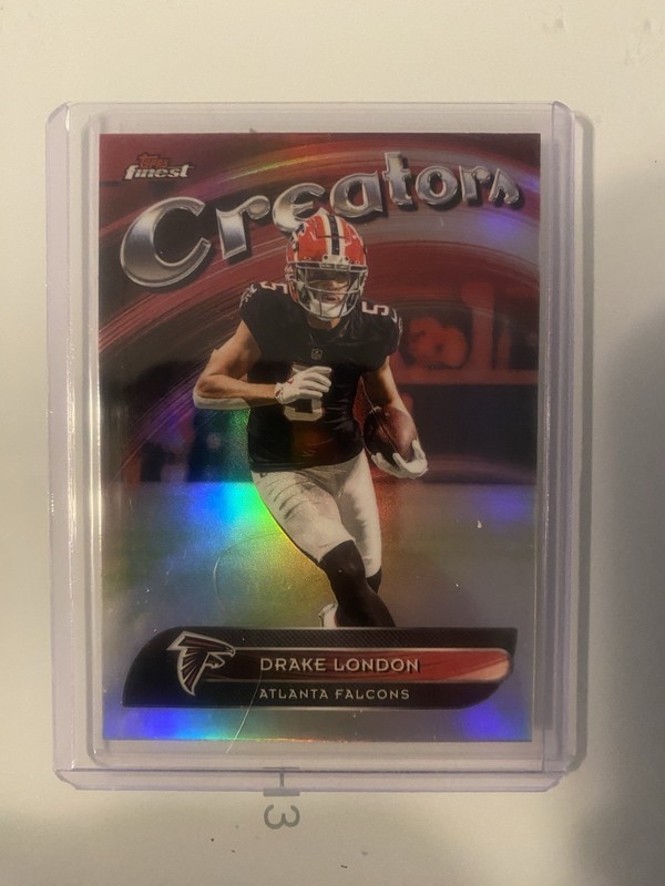 Topps Finest 2025 Creators Refractor Drake London #CR-2 Football Falcons