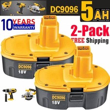 2 PACK 5.5Ah Battery For Dewalt 18V XRP DC9096 DE9095 DE9503 DW9096 DC725 DC720