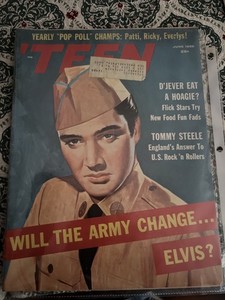 Elvis 1958 Magazine / Teen / Army   / Direct From Memphis