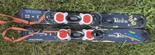 SALOMON ski mini trick short skis with leash snow blades 32 Inches
