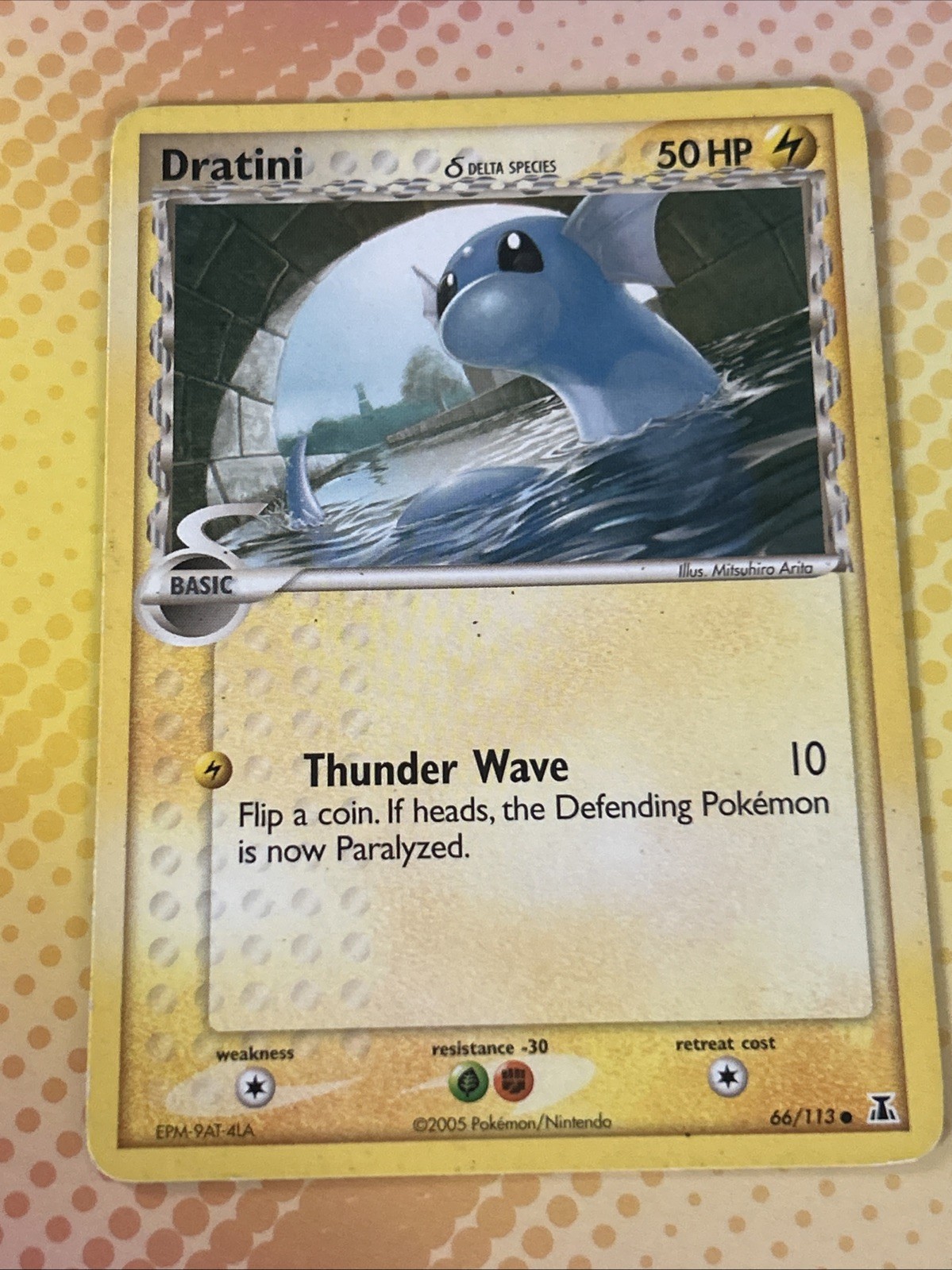 Pokemon TCG EX Delta Species 66/113 - DRATINI (Delta Species), Regular Common MP