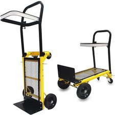 Carrello Porta Pacchi Multifunzione Pieghevole da 4 Ruote fino Max 120 kg
