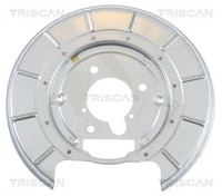 Hinterachse Links Triscan 8125 28205 Spritzblech, Bremsscheibe FüR Peugeot
