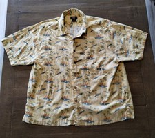 Famous Route 66 Original Clothing Short Sleeve Hawaiian Shirt 2XL 100 Cotton