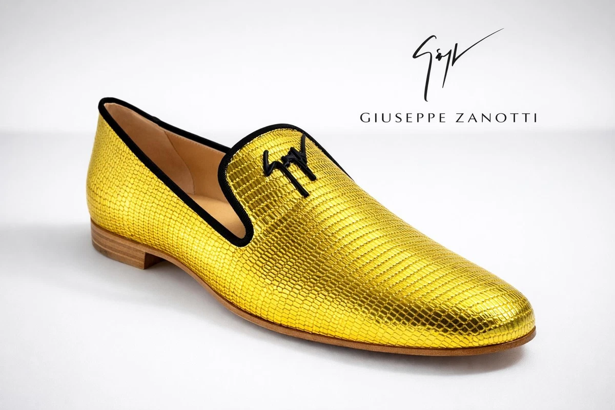 GIUSEPPE ZANOTTI | Studded Suede Loafers Brown Gold EU 45 US 12 Giuseppe zanotti aqua suede platform available size 37.5 main image 2