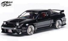 NISSAN 180SX - Type X  - black - MicroTurbo 1:64