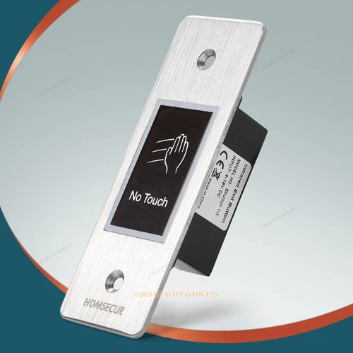 HOMSECUR Touchless Infrared Door Exit Button Waterproof For Access Control