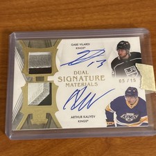 20-21 The Cup Gabe Vilardi Arthur Kaliyev Rookie Patch Auto Dual /15 SSP RPA