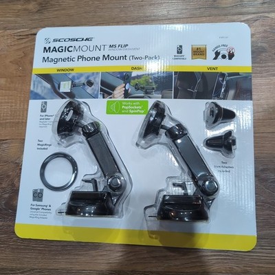 Scosche MagicMount Flip 2-Pack Magnetic Phone Mount Dash/Window/Vent MagSafe