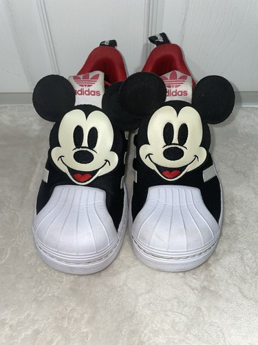 EUC Adidas Mickie Mouse Disney Superstar 360 Unisex Size 12.5K Athletic Shoes