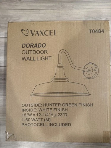 Vaxcel Dorado 15-in Hunter Green Dark Sky Outdoor Wall Sconce - Picture 1 of 3