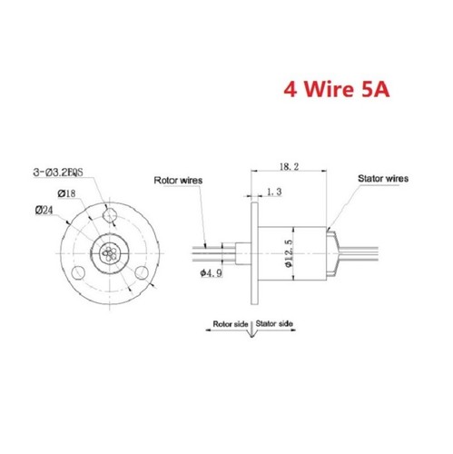 Giunto rotante elettrico 2-24 fili 2A-30A MW1230 anello di contatto conduttivo alta corrente - Foto 18 di 50