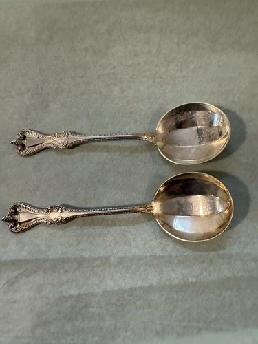 2 Old Colonial Towle 925 Sterling Silver Gumbo Spoons AS IS 77g
