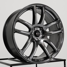 20x8.5 Vors Tr4 5x114.3 35 Hyper Black Wheels Rims Set4 73.1