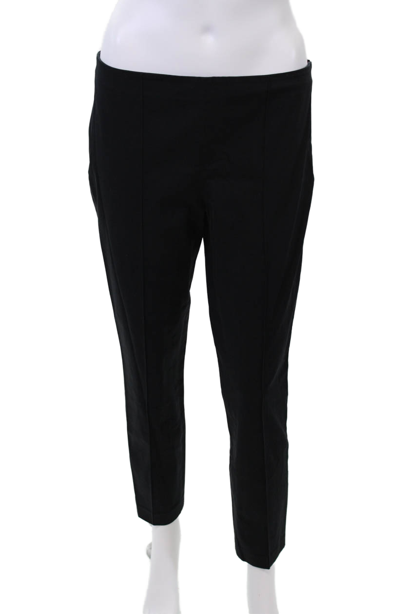 FILA Pantalone donna The Row cotone plissettato davanti gamba dritta nero taglia 4