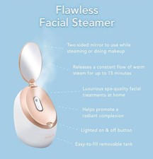 Finishing Touch Flawless Facial Steamer Rose Gold New No Box At Home Spa