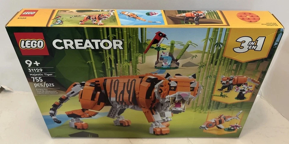 LEGO CREATOR: Majestic Tiger - 3 in 1 31129, Retail Box Slightly Creased  - Image 3 of 4