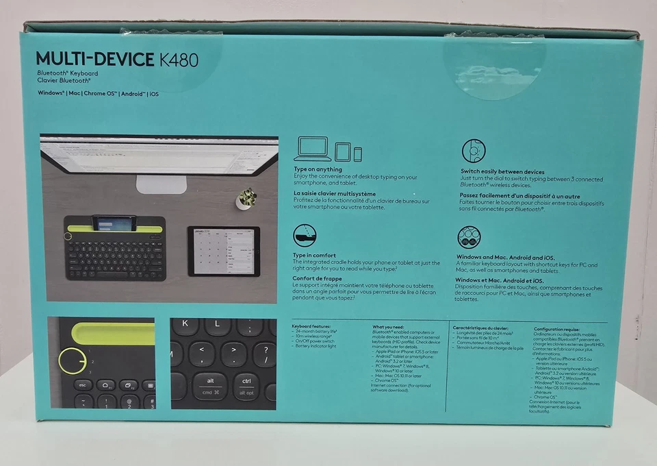 Logitech Tablet Keyboard - Bluetooth With Pouch Stand - For iPad - Image 2 of 2