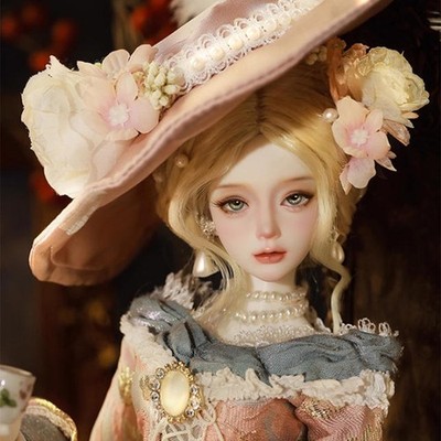 Bare Doll 1/4 Rococo Style BJD Doll Face Makeup Isabella Collectible Art Doll