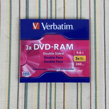 Verbatim DVD RAM Double Sided 9.4GB 240 min #95003 Hard Coat