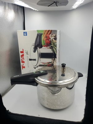 #ad T fal Safe2 Stainless Stove Top Pressure Cooker 6.4 Qt 6 L New Read $43.00