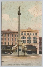 Troy New York Soldiers Sailors Monument Square Divided Back Postcard