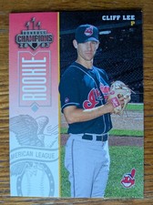 CLIFF LEE, 2003 DONRUSS CHAMPIONS ROOKIE CARD #78, INDIANS. rookie card picture