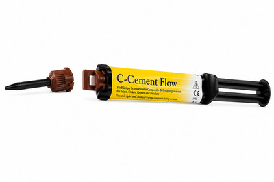 MEGADENTA C-Cement Flow 2x4g Dual Cure Beton für Veneers Automix Kronen
