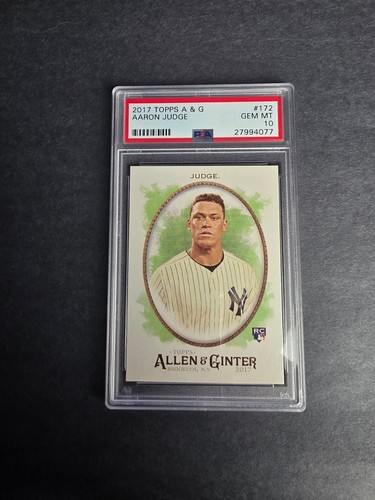 2017 Topps Allen & Ginter  Aaron Judge #172 PSA 10 GEM MINT RC