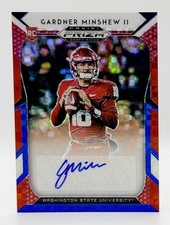 2019 Prizm Draft Red White Blue #177 Gardner Minshew II RC Auto 76/99 Jaguars