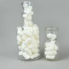 Vintage Brookfield Baby Top 3D Face Glass Milk Bottles Quart & Pint