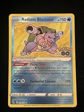 Radiant Blastoise Radiant Rare Pokemon GO 018/078 NM