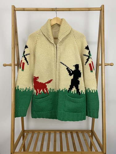 VTG 50s Hunting Cowichan Wool Knit 
