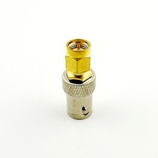 Connector BNC Female Jack to SMA Male Plug Straight RF Coaxial Adapter Converter