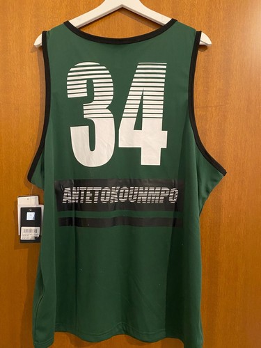 Giannis Antetokounmpo Tank-Top Jersey Shirt NBA Milwaukee Bucks #34 Men Size XL - Picture 5 of 7