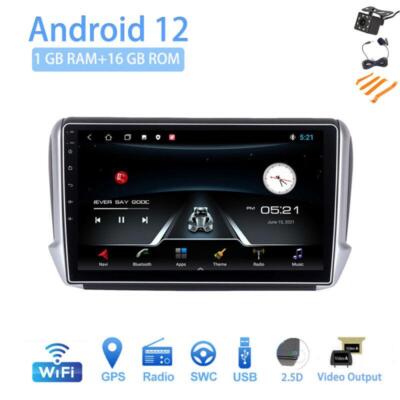 Android 12 10.1'' Car Stereo Radio for Peugeot 208&2008 2008-2016 GPS SWC USB BT