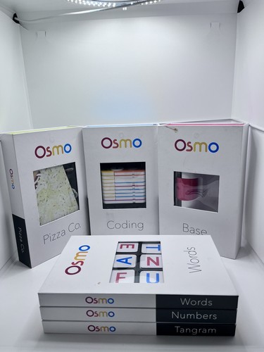 Osmo Kit Learning System For IPad, Base, Numbers, Words, Tangram, Pizza,Coding