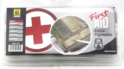 AMMO AMIG-7448 First Aid Basic Pigments (Common Colors) Dry Pigment Set by Mig
