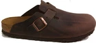 BIRKENSTOCK 0860131 BOSTON HABANNA Brown leather REGULAR footbed NEW uni sex