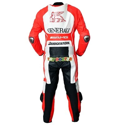 DUCATI Motorrad Rennen Lederkombi Sport Biker Rindsleder Anzug-50-52-54-56-58 - Bild 1 von 4