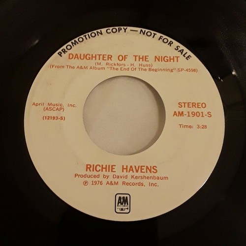 Richie Havens - Daughter of the Night - Vinyl 7"45 RPM US NM PROMO 1976 - Bild 4 von 6