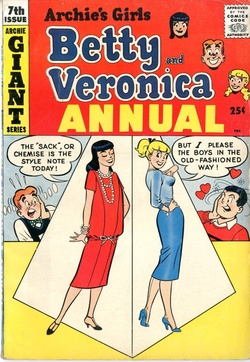 Betty and Veronica  ANNUAL    # 7    VERY FINE    1959     See photos    Archie