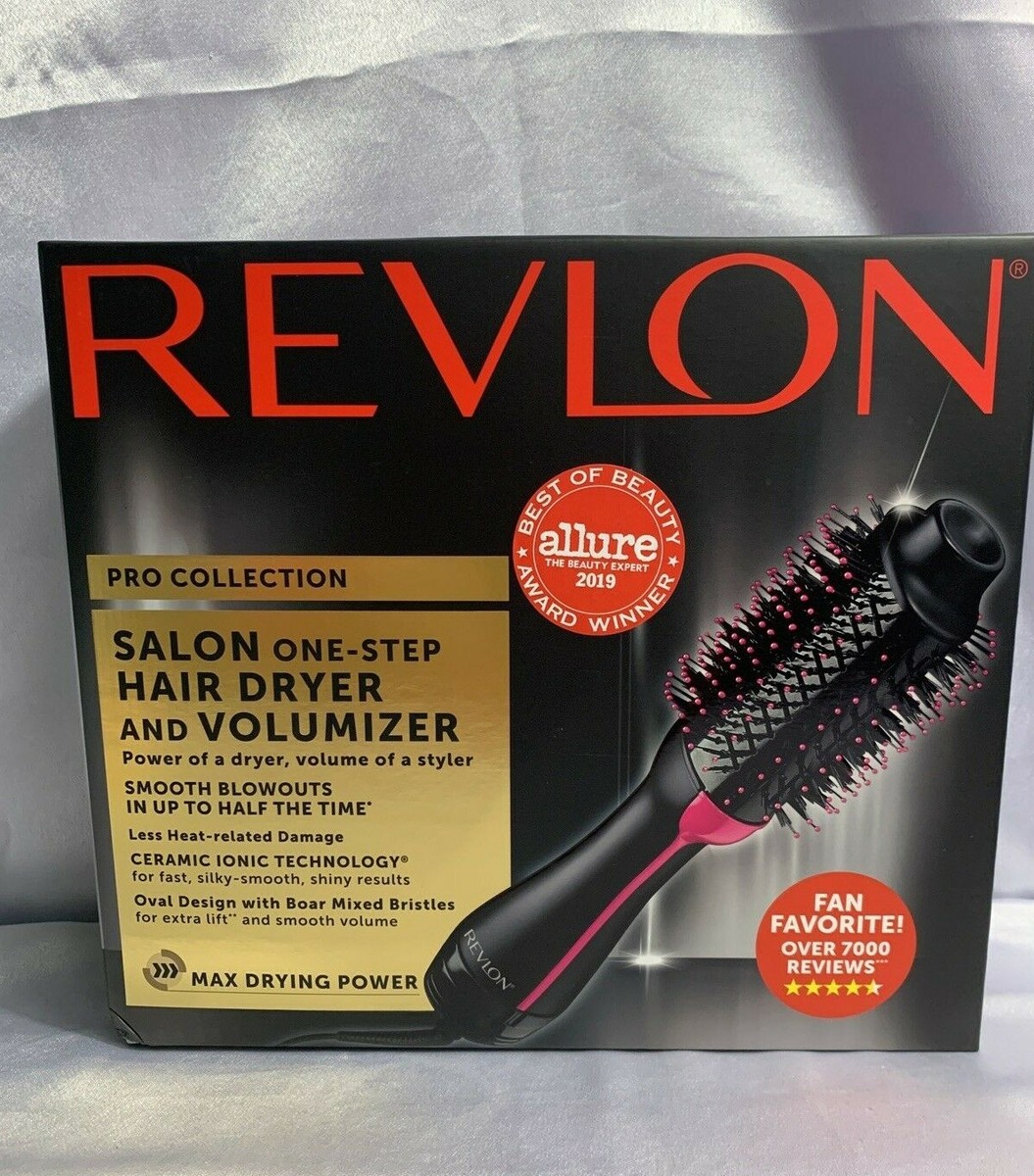 Revlon One-Step Hair Dryer And Volumizer Hot Air Brush, Black