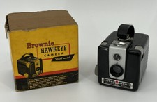 Kodak Brownie Hawkeye Camera Flash Model With Original Box Untested