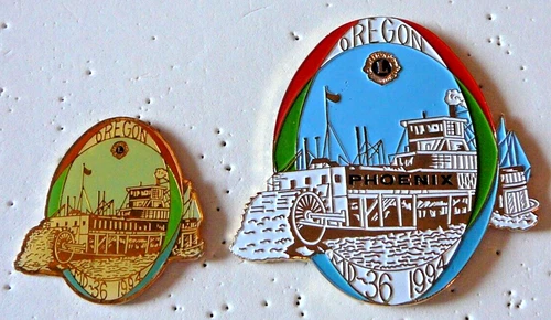 Lions Club Pins - 1994 OREGON REGULAR AND PRESTIGE PINS